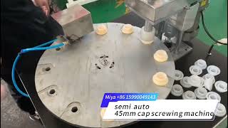 Engine oil cap screwing machine closing machine factory manufacturing cap engine [upl. by Mor]