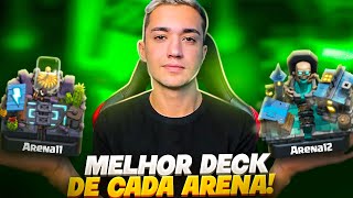 MELHOR DECK DA ARENA 11 E ARENA 12 ATUALIZADO NO CLASH ROYALE [upl. by Kimbra]