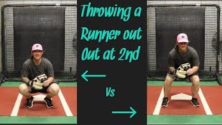 Softball catcher tips for quicker throw downs [upl. by Jonie]