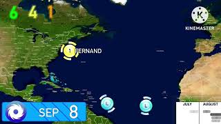 2025 Hypothetical Atlantic Hurricane Season Animation [upl. by Deirdre]