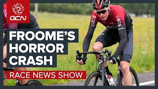 Chris Froomes Horror Crash Overshadows The Dauphiné  The Cycling Race News Show [upl. by Akiemaj]