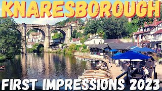 First Impressions Of Knaresborough🚶 England 2023  4K UHD mikestravelshow [upl. by Abigail]