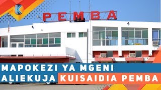 MAPOKEZI YA MGENI ALIEKUJA KUISAIDIA PEMBA [upl. by Nosnev510]