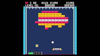 Parkanoid Arkanoid esque Gameplay PICO8 [upl. by Eldwen849]