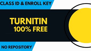 Turnitin Class ID and Enrollment ID Free 2023  Turnitin ID Free Access  Plagiarism Check free [upl. by Aihsem]