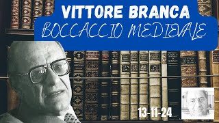 VITTORE BRANCA BOCCACCIO MEDIEVALE [upl. by Ydnic]