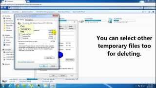 Cleaning up temporary files previous windows installations using disk cleanup for windows 7 [upl. by Deeraf563]