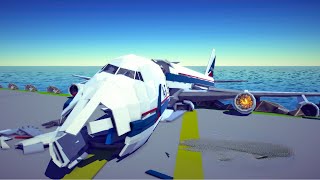 Recreating Your Airplane Crash Idea  Besiege [upl. by Nwahsid244]