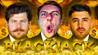 INSANE BLACKJACK RUN WITH NICKMERCS AND TAYLOR LEWAN IN VEGAS [upl. by King]