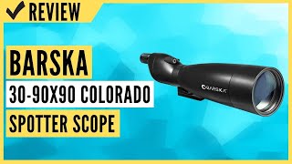 Barska 3090x90 Waterproof Colorado Spotter Scope and Tripod Review [upl. by Nimoynib]