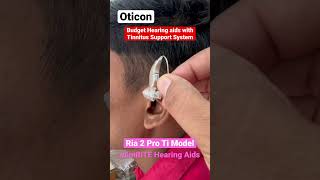 Budget Hearing Aids with Tinnitus Support System Oticon Ria 2 Pro TI Mini RITE viral hearingaid [upl. by Eiramacissej]