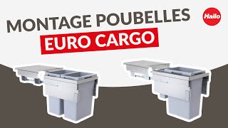 Montage poubelles encastrables Hailo  Gamme Euro Cargo [upl. by Denten]