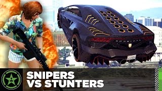 Lets Play GTA V  Snipers Vs Stunters [upl. by Harelda]