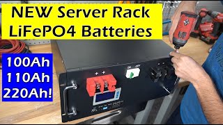 New quotTrophy Batteryquot Lineup 48V 100Ah110Ah220Ah LiFePO4 Server Rack Batteries [upl. by Edsel]