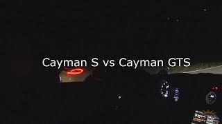 Porsche Cayman S 981 vs Porsche Cayman GTS 981 [upl. by Assenahs]