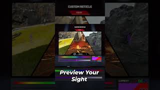 How to CUSTOMIZE your RETICLE COLOR in Apex Legends  Shorts [upl. by Anselma]