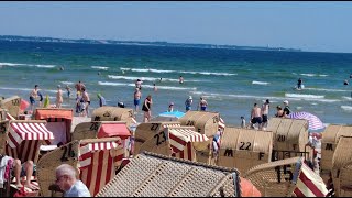 4k Scharbeutz Strand 300724 DEUTSCHLAND Foks Jg [upl. by Nawj]