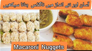 Nuggets banane ka asan tarika  Macaroni Nuggets recipe By hunar [upl. by Hobart647]