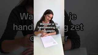 Het wordt een soort hiëroglief 📜 postnl handtekening [upl. by Keyte]