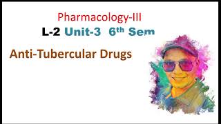 Rifampicin Isoniazid Ethambutol Pyrazinamide  Antitubercular drugs  L2 Unit3 PharmacologyIII [upl. by Ursi]