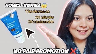 HONEST REVIEW😱😭THE DERMA CO 2 SALICYLIC AND 2 NIACINAMIDE FACE WASH RIVIEW😱 youtubevideo [upl. by Kissner461]