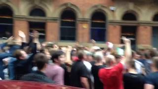 Moment Sturridge scores winner in Manchester pub and street party after [upl. by Omor]