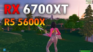 RX 6700 XT Fortnite  Performance Mode  Ryzen 5 5600X  RX 6700 XT [upl. by Ellatsyrc]