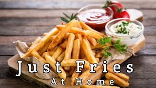 how to cook just fries 🍟 at home [upl. by Einiar]