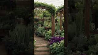 Beautiful Potager Gardens 🌻❤️🌼 gardendesign flowers garden vegetables shorts [upl. by Nirrep]