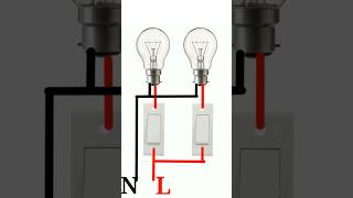 To Light’s 60 Watts  6 Amp Switch  Board Wiring shorts shortsfeed youtubeshorts [upl. by Nref]