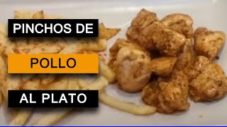 PINCHO DE PECHUGA DE POLLO EN SARTÉN  PINCHOS MORUNOS [upl. by Cadman168]