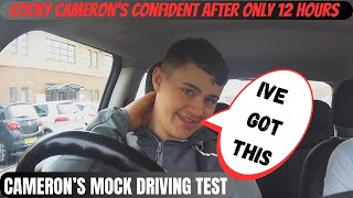 UK Mock Driving Test For Cameron Can Cameron Win The £350 [upl. by Notsua]