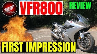 HONDA VFR800 2018  Review  First impression [upl. by Lahey]