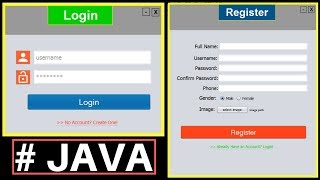 Java Project Tutorial  Make Login and Register Form Step by Step Using NetBeans And MySQL Database [upl. by Cedar261]