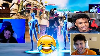 Adin Ross amp BRONNY Play Fortnite With Corinna Kopf  Adins Friends Press Corinna [upl. by Elakram]