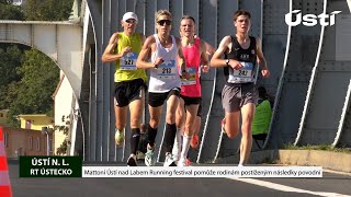 ÚSTÍ NL Mattoni Ústí nad Labem Running festival pomůže rodinám postiženým následky povodní👍🌧💵🏃‍♂️🥇 [upl. by Allred]