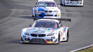 BMW Z4 GT3 Pure V8 Sound Unrestricted vs Restricted Exhaust Sound [upl. by Neetsyrk]