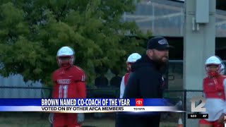 SOU Football Head Coach Berk Brown named AFCA CoCoach of the Year [upl. by Gnem585]