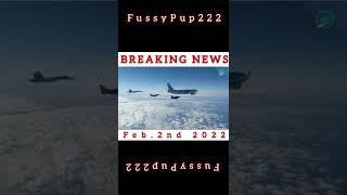 BREAKING NEWS RAF Typhoon Fighters Scrambled To Intercept Russian Bombers shorts RAF Russianews [upl. by Nonnel]