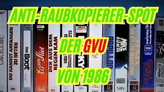 AntiRaubkopiererSpot der GVU von 1986  Video Piraterie [upl. by Loraine]