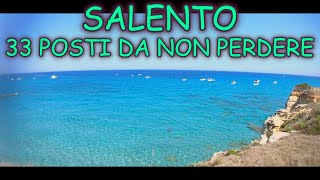 SALENTO  TUTTE LE SPIAGGE E I POSTI PIù BELLI DA VISITARE sul versante IONICO e ADRIATICO [upl. by Justinn]