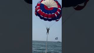 Parasailing in Goa 🏖️ trending warisrasheed [upl. by Elleon21]