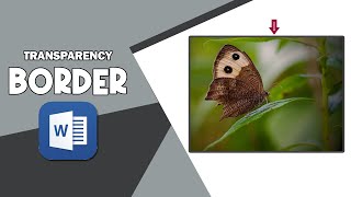 How to create transparency border to image in word [upl. by Lebatsirhc]