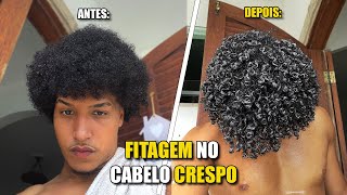 COMO FAZER FITAGEM NO CABELO CRESPO  CACHEADO passo a passo [upl. by Skinner532]