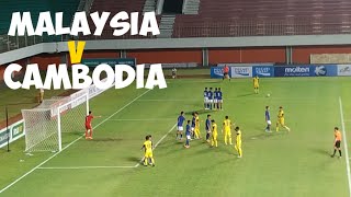 FULL HIGHLIGHTS  MALAYSIA 3 vs 0 CAMBODIA  AFF U16 Boys Championship 2022 GROUP C [upl. by Pascasia]