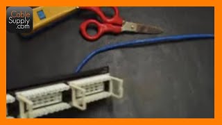 How to punch down a 24port patch panel [upl. by Eelrahs]