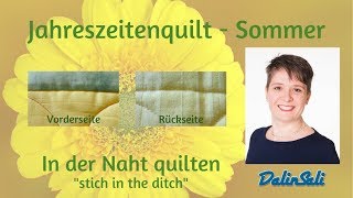 In der Naht quilten  stich in the ditch [upl. by Cully242]