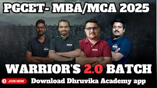 PGCET 2025 MBAMCA  PGCET Coaching Classes [upl. by Yenaiv]