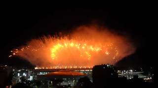 Fogos Abertura Rio 2016 parte final [upl. by Auqined347]