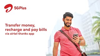 Transfer money recharge and pay bills via airtel thanks app [upl. by Aytak]